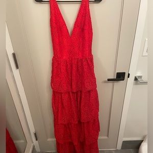 Red Layered Maxi Dress💃🏻